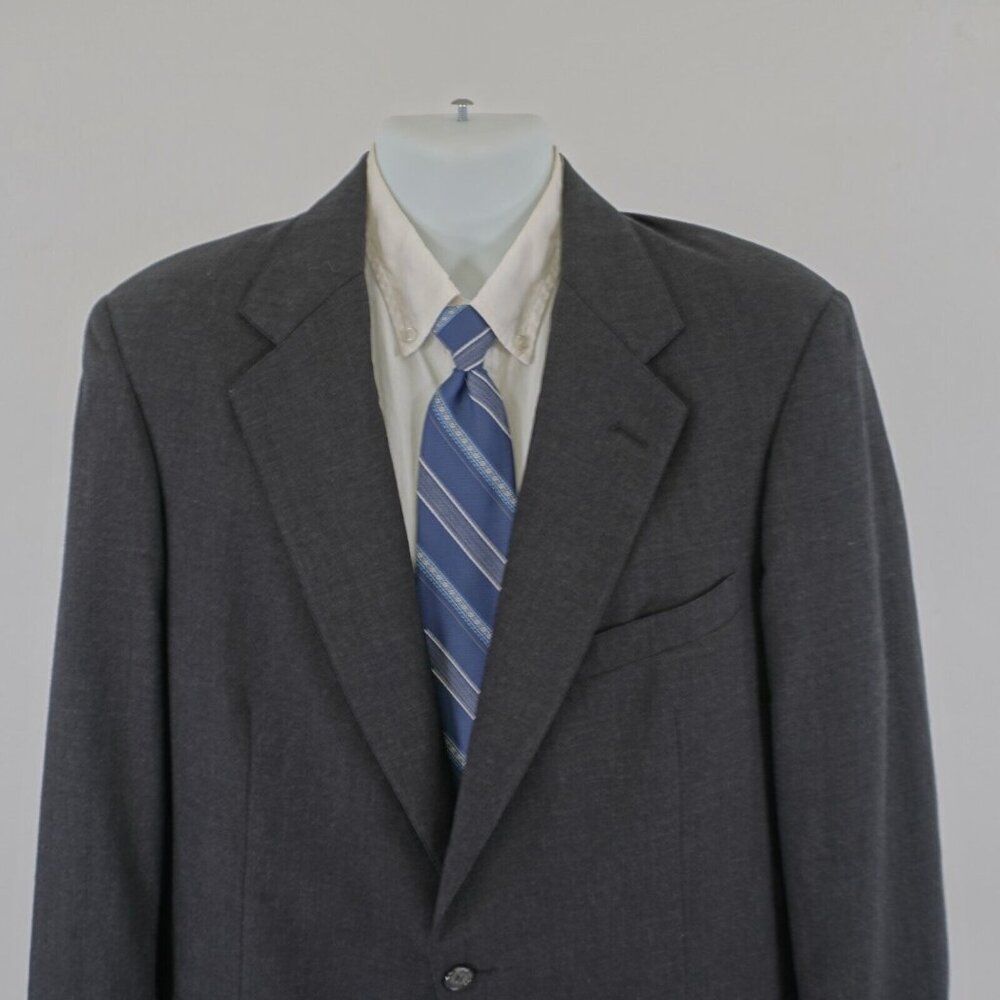 Jos A Bank Executive Collection Gray Wool Blazer 42r 2 Button